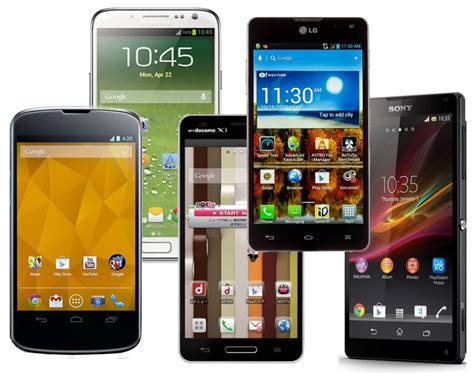 Types of Android Phones